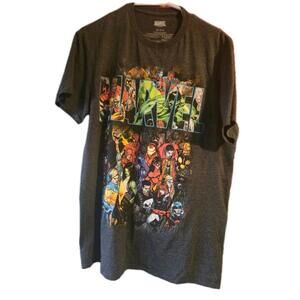 MARVEL COMICS HEROES HULK BLACK PANTHER ANTMAN PUNISHER T-Shirt MENS LARGE 🔥